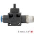 Pu Hose Fitting Valve 6mm X 1/4'm